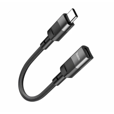Hoco Adaptor OTG USB-C – Lightning U107 0.1m Negru