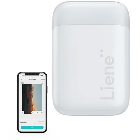 Liene Imprimanta Foto Portabila Pearl 2x3Inch Alb