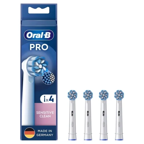 Oral-B Braun Pro Sensitive Clean brush heads 4-pack (white)
