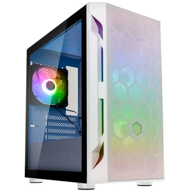 Silverstone Carcasa Fara H1M Pro Micro-ATX Tempered Glass Alb