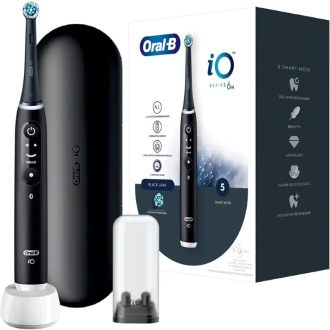 Braun Oral-B iO Series 6 Electric toothbrush (black, black lava)