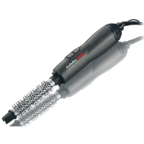 BABYLISSPRO Perie de par electrica Profesionala BAB2675TTE 700W diametru 19 mm invelis 2 viteze ceramica/turmalina Argintie