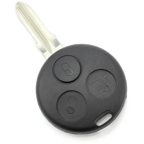 Carguard Carcasa pentru Cheie Smart cu 3 Butoane Negru
