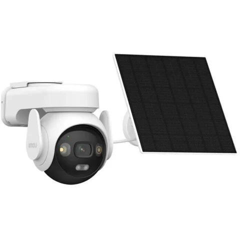 IMOU Camera IP de Supraveghere pentru Exterior AOV PT 5MP Conectivitate WiFi 2.4GHz + 4G Panou Solar 5W IP66 Alb/Negru