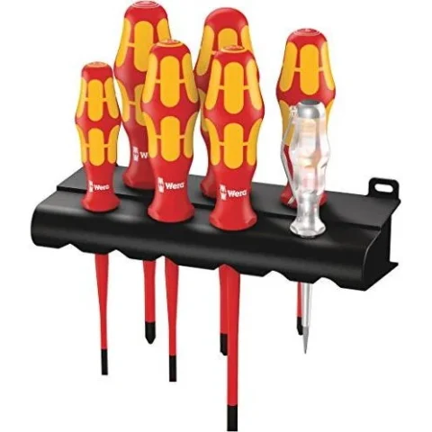 Wera Surubelnita 160 iS / 7 rack screwdriver set – Kraftform Plus + voltage tester