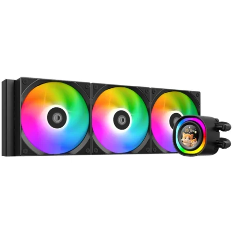 ID-Cooling Cooler Procesor Cu Lichid FX360 LCD Cu Display Negru Iluminare ARGB