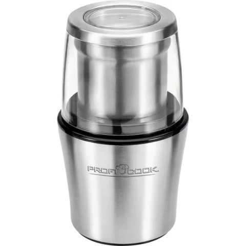 ProfiCook Rasnita cafea Electric Coffee Grinder / Percussion Mill PC-KSW 1021 N (stainless steel, 200 watts, also for spices, nuts)