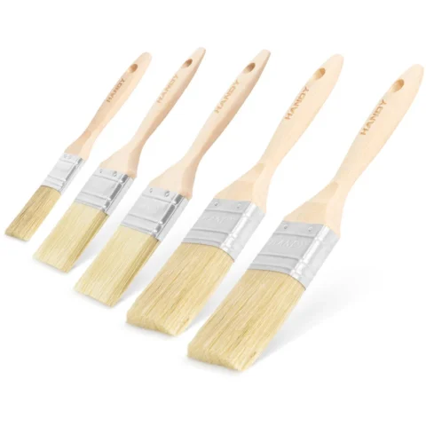 Handy Set Pensule de Vopsit 11191C cu Maner Lemn 5 Bucati Handy Set Pensule de Vopsit 11191C cu Maner Lemn 5 Bucati