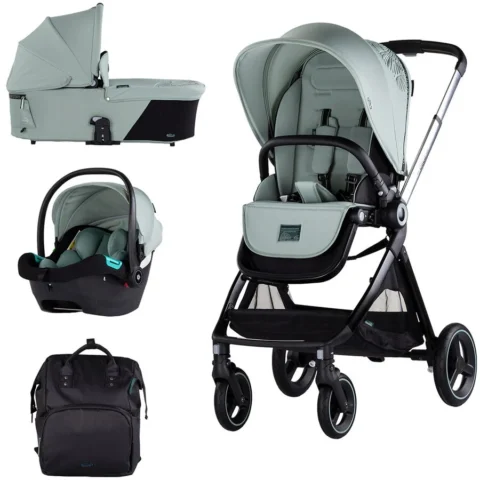 Chipolino Carucior Elite 3 in 1 Varsta 0 – 4 Ani Maxim 22KG Basil