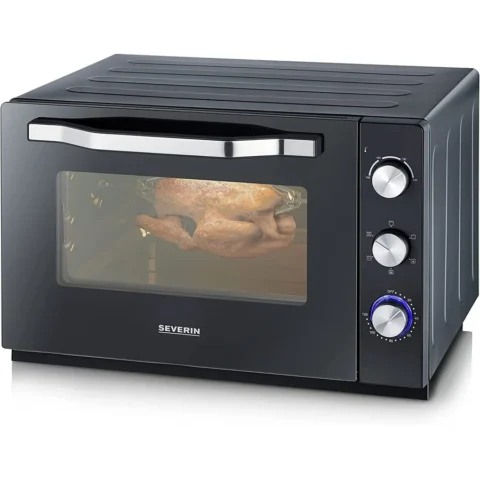Severin Cuptor electric baking & toast oven XXL TO 2073, mini oven (black)