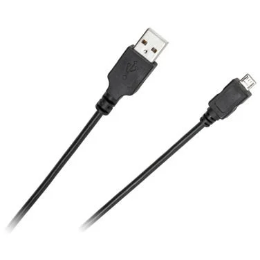 Cabletech Cablu USB MicroUSB – USB 1m Black