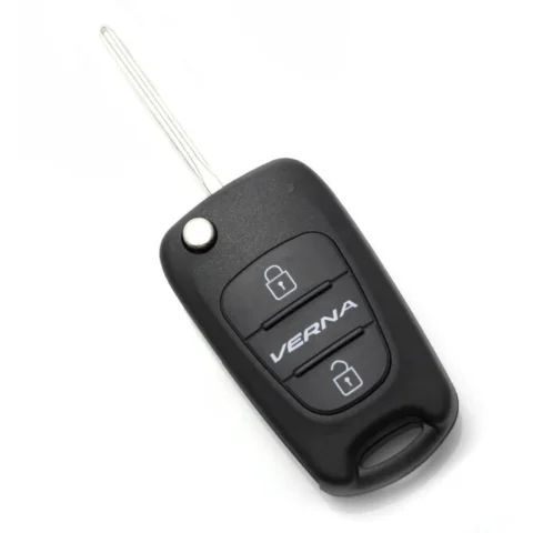 Carguard Carcasa pentru Cheie Hyundai Verna Tip Briceag 2 Butoane Negru