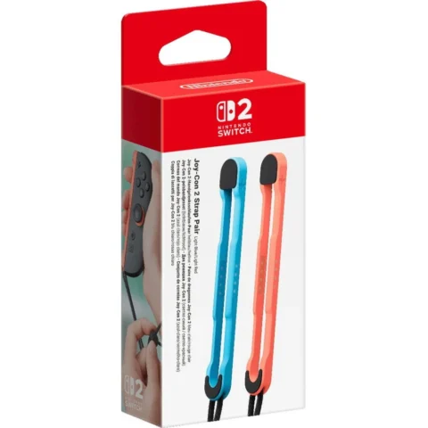 Nintendo Joy-Con 2 Wrist Strap Pair (Light Blue/Light Red, for Switch 2)