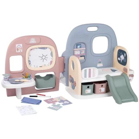SMOBY Set Baby Care Centru de ingrijire copii albastru roz cu accesorii +3 ani