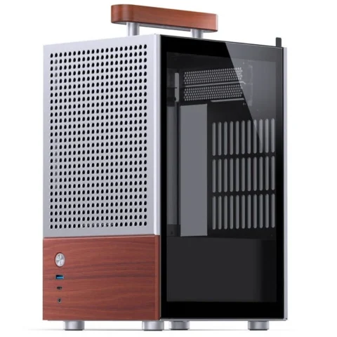 Jonsbo Carcasa T6 Mini-Tower Mini-ITX Tempered Glass Argintiu