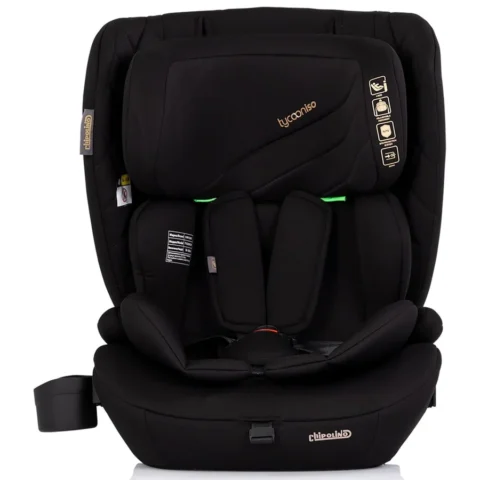 Chipolino Scaun Auto Copii Tycoon Iso I-Size cu Isofix 76-150CM Varsta 15 Luni – 12 Ani Negru