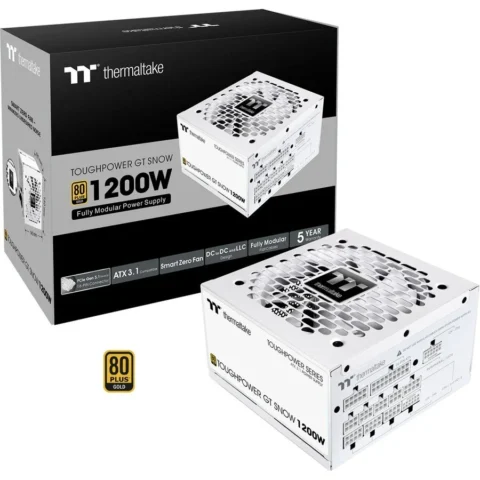 Thermaltake Sursa PC Toughpower GT Snow 1200W 80 Plus Gold Cable Management Alb