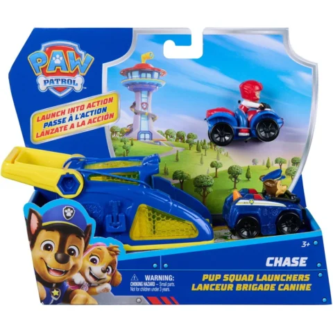 Spinmaster Set Paw Patrol Pup Squad Launcher +3 ani