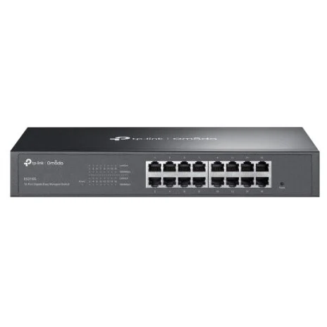 TP-Link Switch 16P Gigabit Easy Managed Fara PoE Rack Negru