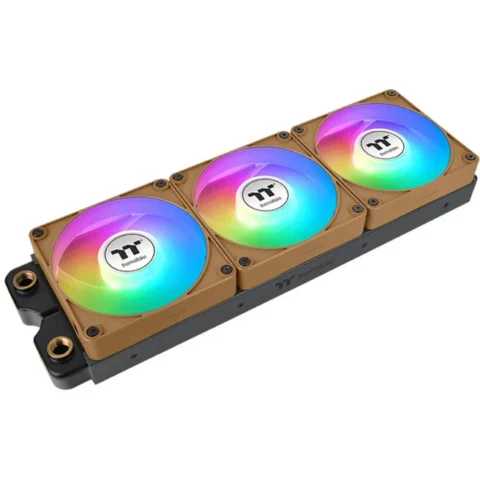 Thermaltake CT120 EX Reverse ARGB Sync PC Cooling Fan Gravel Sand (Light Brown, Pack of 3, 120 mm)
