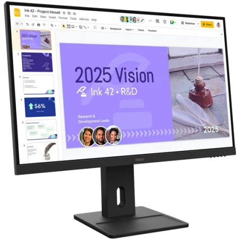 Lenovo Monitor 64BDGAT4EU ThinkVision E27Q-40 27inch 2560 x 1440pixeli 4ms GtG Negru