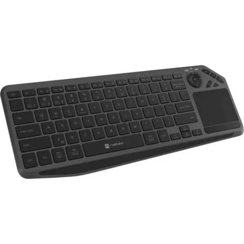 Natec Tastatura Wireless Turbot 2 cu Touchpad Layout US Negru/Gri