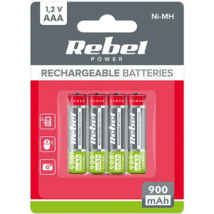Generic ACUMULATORI NI-MH AAA R3 900MAH BLISTER 4 BUC REBEL