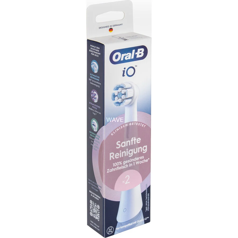 Oral-B iO Gentle Cleaning 2-pack, white brush head