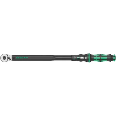 Wera Torque wrench with reversible ratchet Click-Torque C 4 (black/green, output 1/2) Wera Torque wrench with reversible ratchet Click-Torque C 4 (black/green, output 1/2)