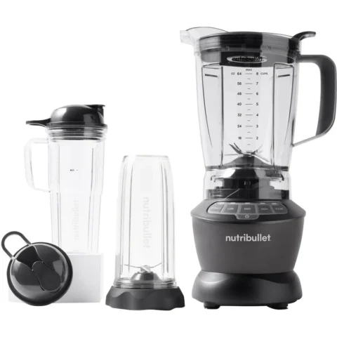 nutribullet Blender Combo Blender NBF500DG (black, 1,200 watts, 1.8 liters & 0.925 liters & 0.7 liters)