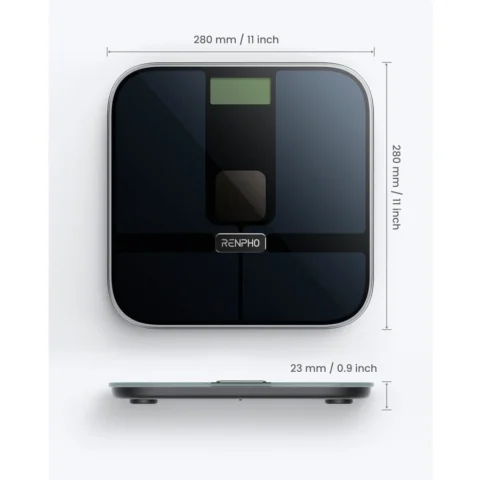 Renpho Cantar corporal Elis Solar 2 Smart Body Scale Bluetooth WiFi Black