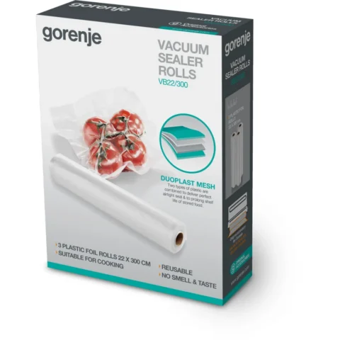 Gorenje Set 3 Role Pungi pentru Vidat VB22/300 Latime 22CM Lungime 300CM Transparent