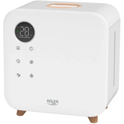 Adler Umidificator Aer cu Ultrasunete AD 7974 Capacitate 5.5L Display LED 3 Trepte de Intensitate Timer Telecomanda 24W Alb Adler Umidificator Aer cu Ultrasunete AD 7974 Capacitate 5.5L Display LED 3 Trepte de Intensitate Timer Telecomanda 24W Alb