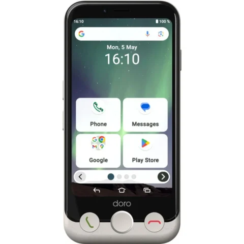 Doro Telefon mobil Aurora A10 64GB 4GB RAM Dual Sim 4G Bone