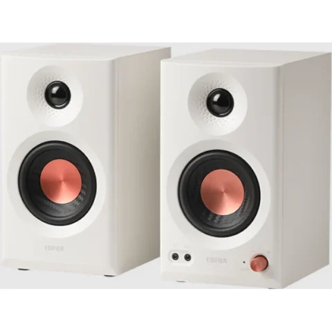 Edifier Boxe 2.0 RMS 36W (2 x 18W) Studio Monitor Intrare Jack 6.35 TRS Balanced RCA Alb