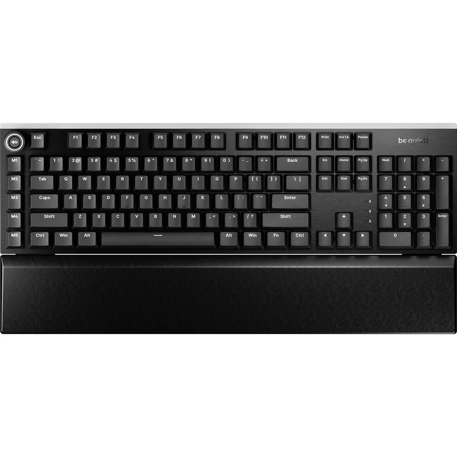 Be quiet Tastatura Mecanica Modulara Light Mount Silent Tactile (BT004US) USB 2.0 Palmrest Iluminare RGB US ANSI Negru