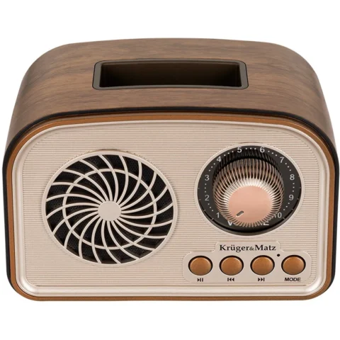 KrugerMatz Radio Portabil KM0834 6W Wood KrugerMatz Radio Portabil KM0834 6W Wood