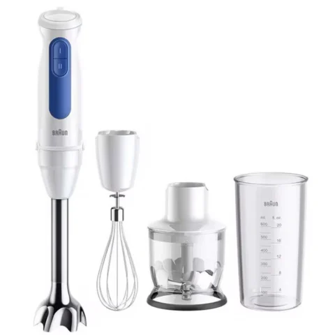 Braun Houshold Braun Hand Blender MultiQuick 3 MQ30202M white/blue, 900 watts, with chopper and whisk