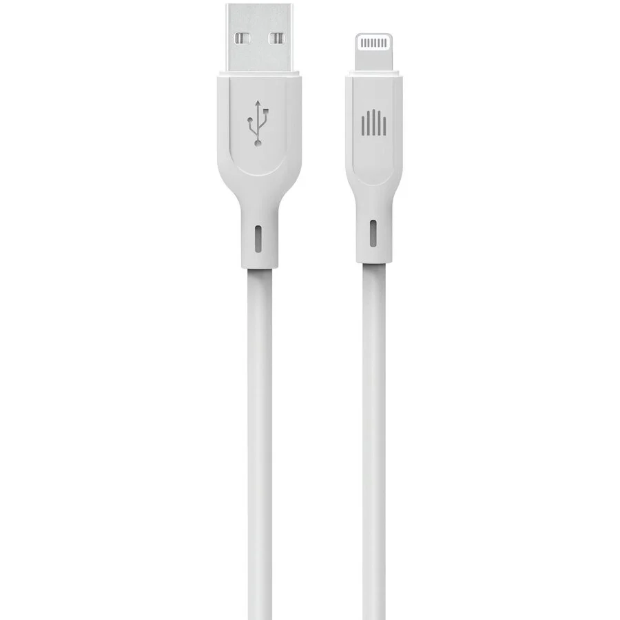 Dviced Cablu de Date USB-A la Lightning Silicon 1.25m Alb