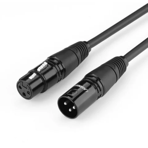 UGREEN Cablu de date AV130B, XLR mama la XLR tata, 3 m, Negru