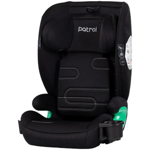 Chipolino Scaun Auto Copii Patrol I-Size 100-150CM cu Sistem Isofix 4 – 12 Ani Negru