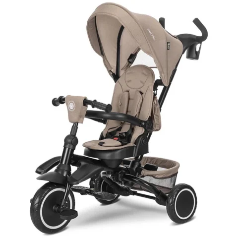 Lorelli Tricicleta pentru Copii Freccia Multifunctionala Pliabila Sezut Rotativ 360 Grade Beige