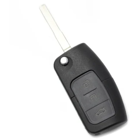 Carguard Carcasa pentru Cheie Ford Tip Briceag 3 Butoane Negru