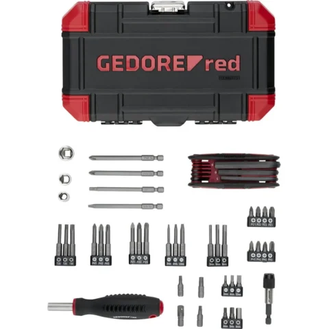 Gedore red Advent Calendar 2025, tool set black/red, 51 pieces, 1/4
