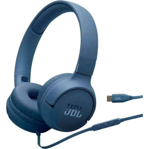 JBL Casti Audio cu Fir Tune 520C USB-C Albastru
