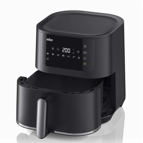 Braun Houshold hot air fryer MultiFry 5, HF 5034I (black, 1,700 watts, basket 6.0 liters)