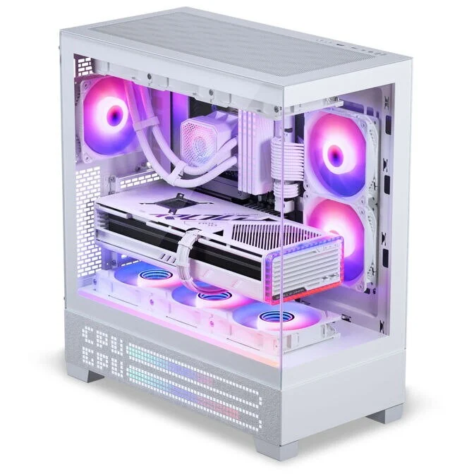 PHANTEKS Carcasa Midi-Tower E-ATX Tempered Glass Matrix LED Alb