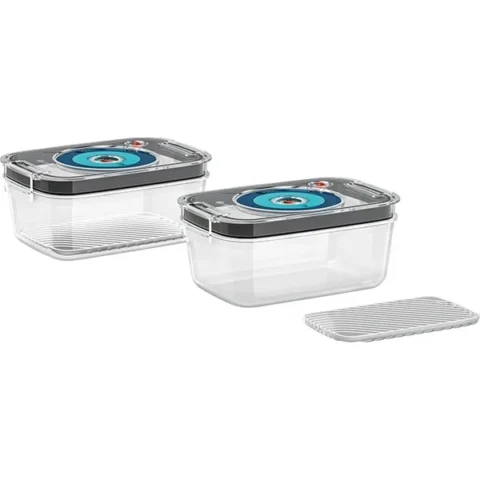 Bosch Set caserole MSZV0FC2 2 buc Transparent Gri