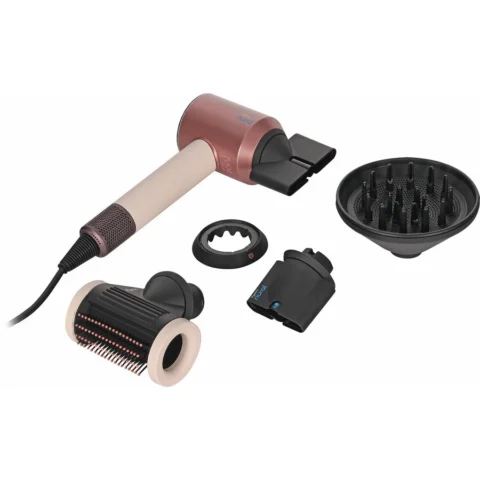 Dyson Uscator de Par Supersonic Nural Straight + Wavy Ceramic Pink/Rose Gold, Hairdryer cream/rose gold