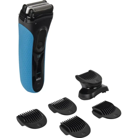 Braun Aparat de ras Series 3 3010BT, shaver black/blue, Wet&Dry
